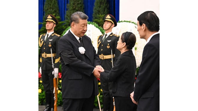 朱镕基同志遗体在京火化 习近平等到八宝山革命公墓送别